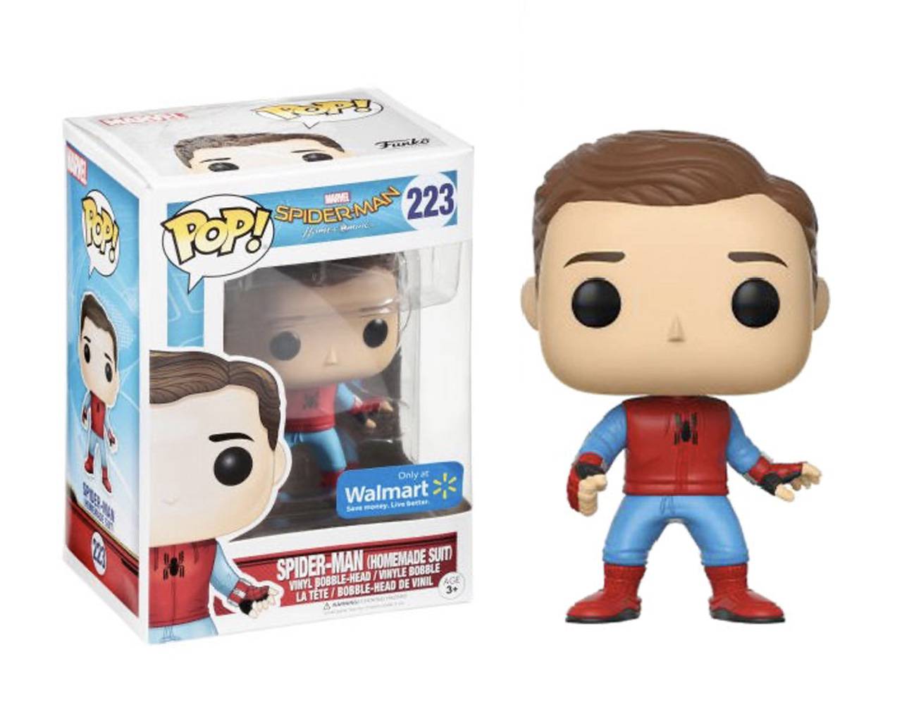 Spider-Man Homemade Suit (Unmasked) Pop! Vinyl