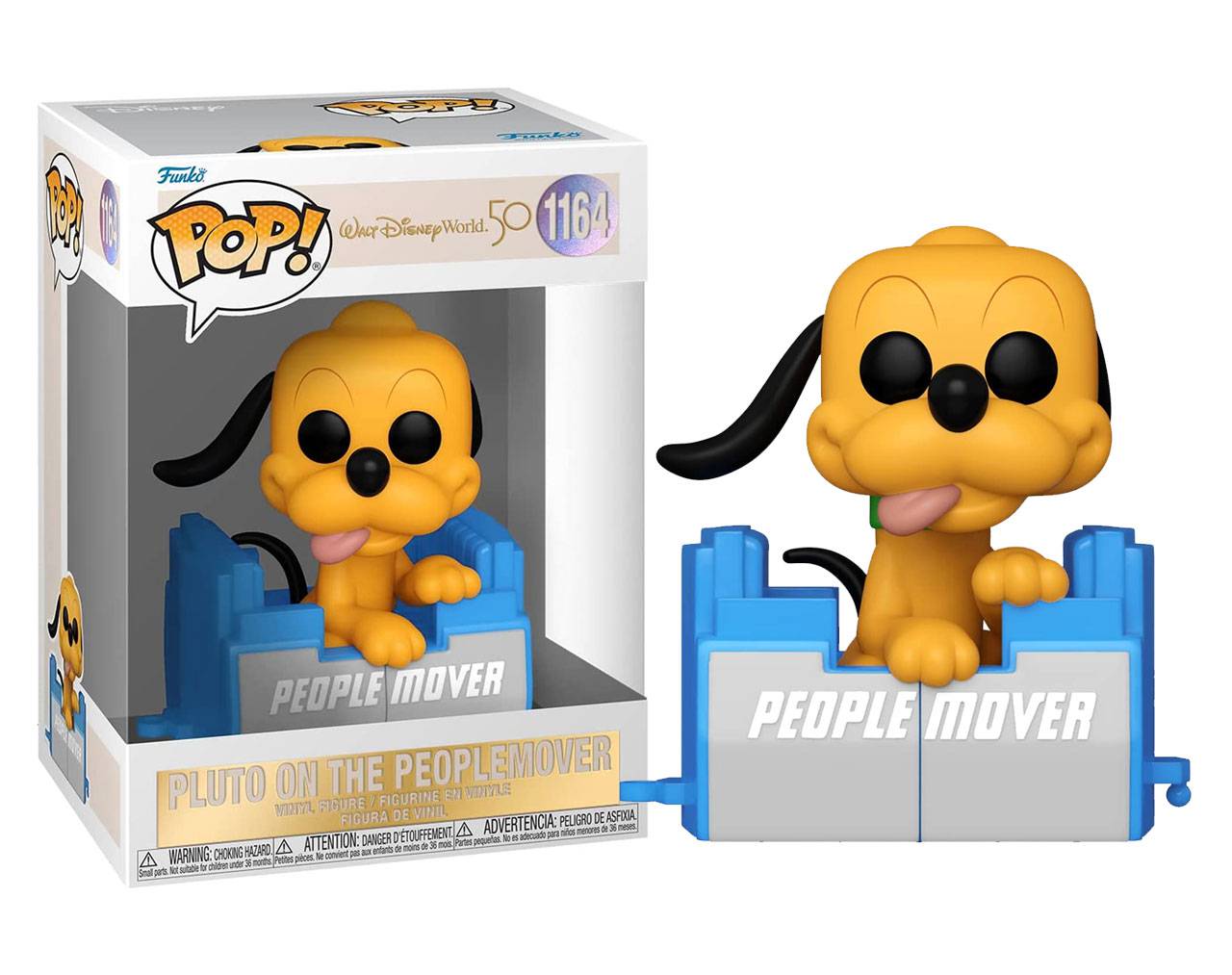 Pluto on the Peoplemover Pop! Vinyl