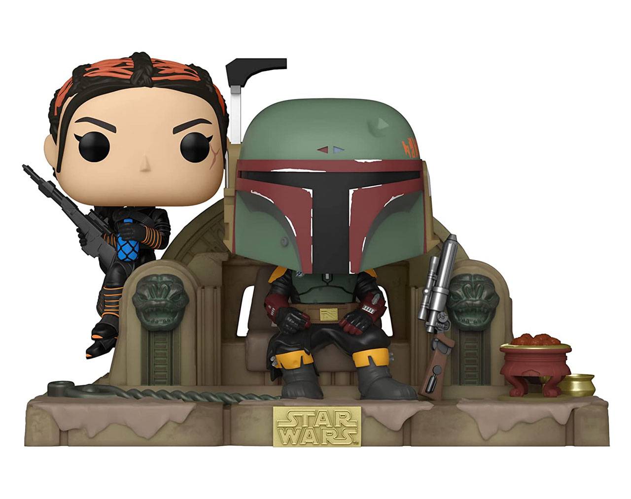 Boba Fett and Fennec on Throne Pop! Vinyl