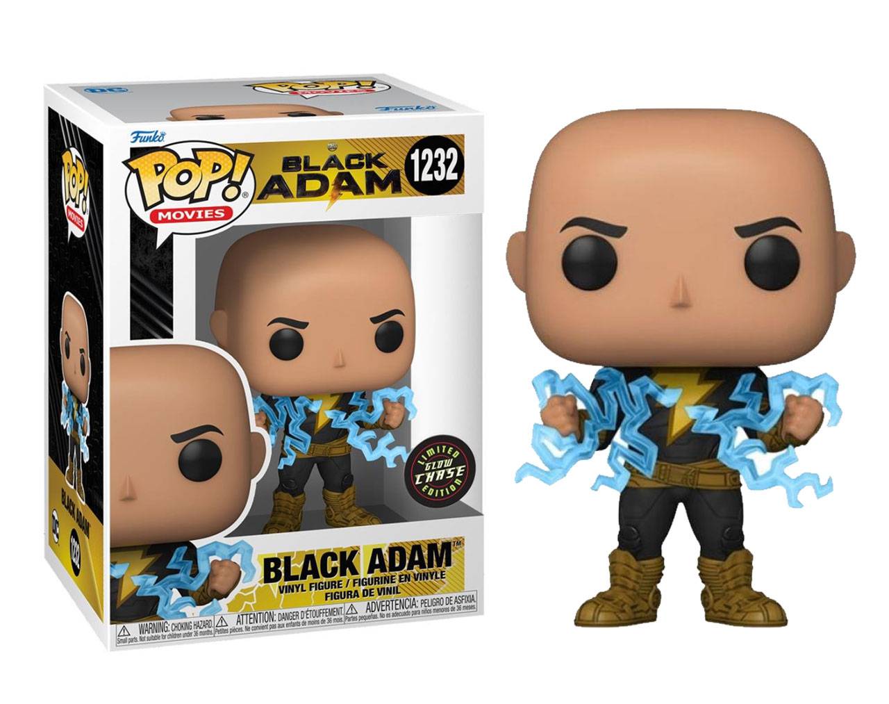 Black Adam with Lightning (Glow Chase Edition) - Black Adam Pop! Vinyl