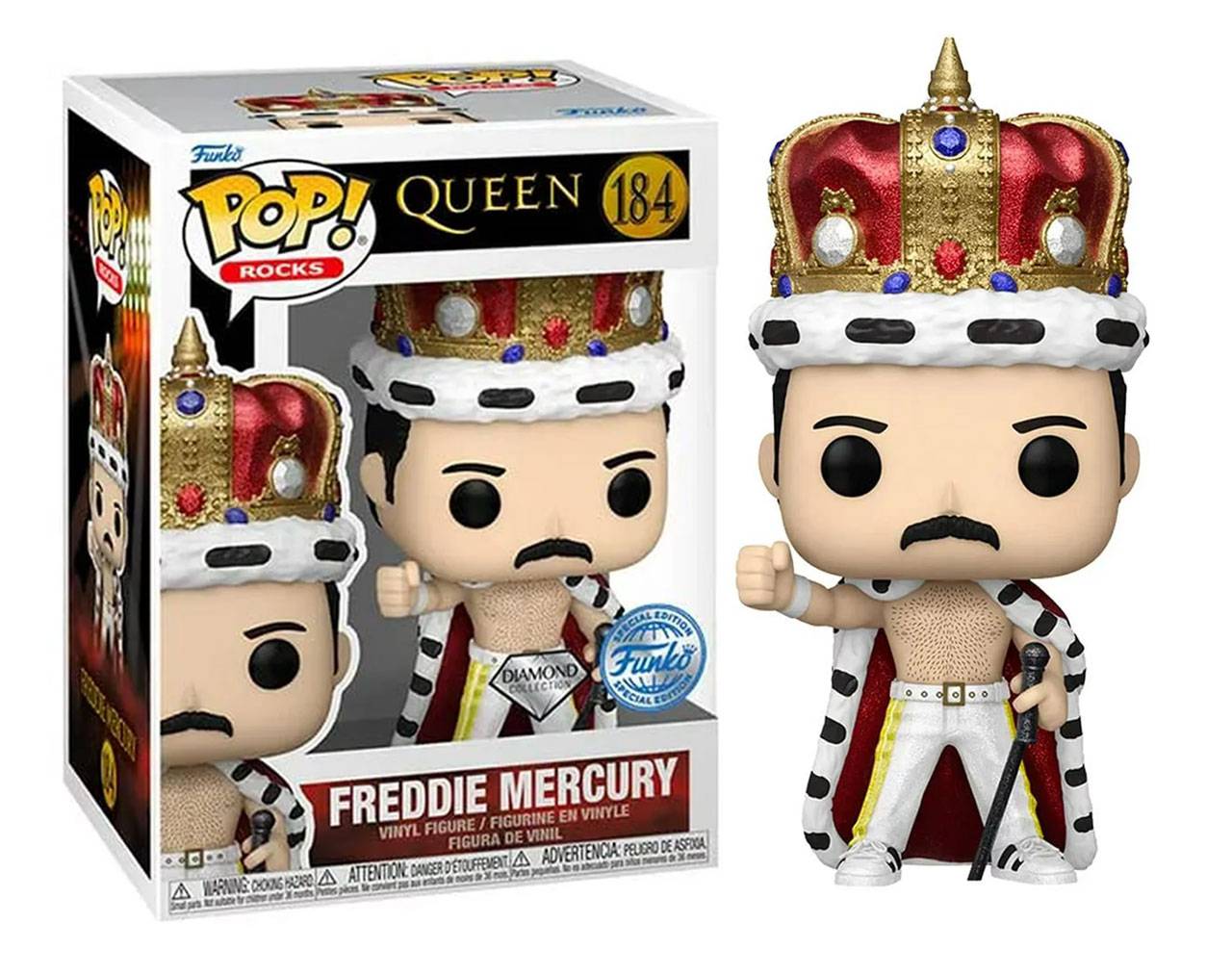 Freddie Mercury (Diamond Collection) - Queen Pop! Vinyl