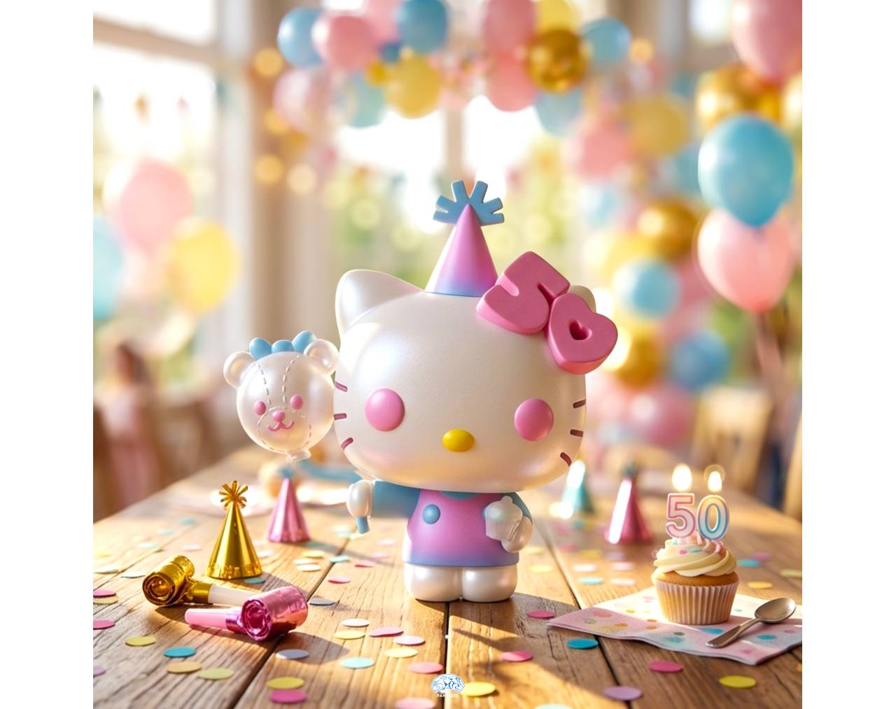 Hello Kitty (Balloon) -  Sanrio Hello Kitty 50th Anniversary Pop! Vinyl