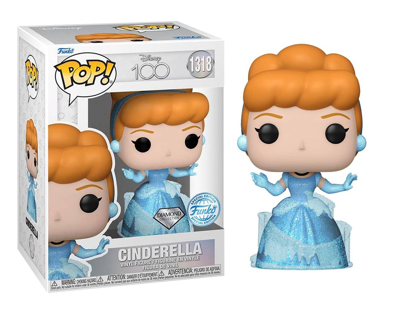 Cinderella (Diamond Collection) - Disney 100 Years of Wonder Pop! Vinyl
