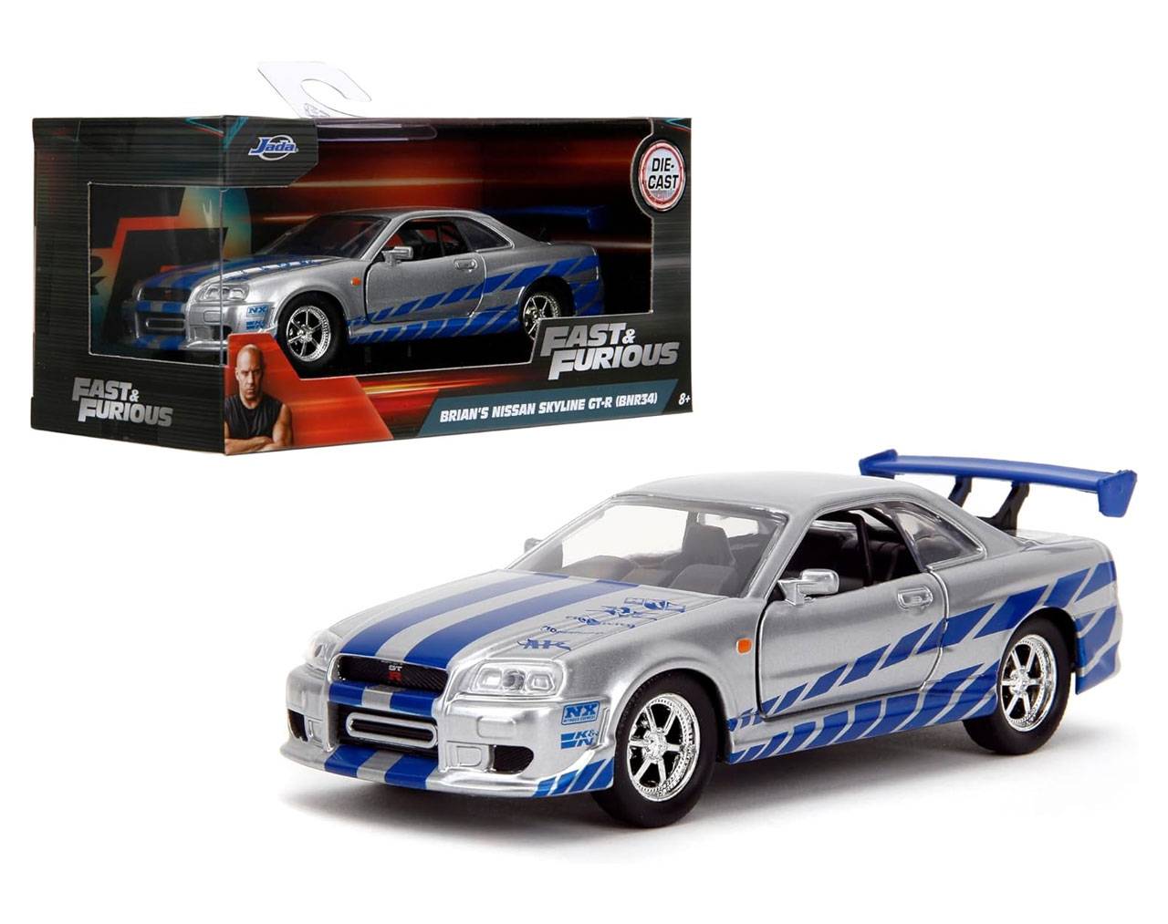 Brian's Nissan Skyline GT-R (R34) - Fast and Furious - Jada Toys