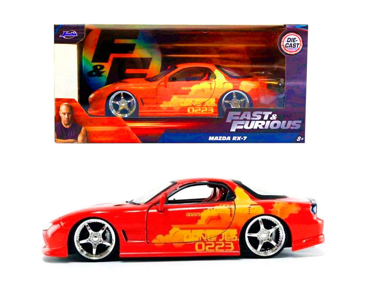 Mazda RX-7 Orange - Fast and Furious - Jada Toys