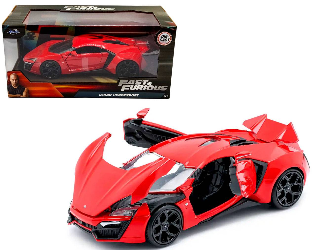Lykan Hypersport Escala 1:24 - Fast and Furious 7 - Die-Cast Jada Toys