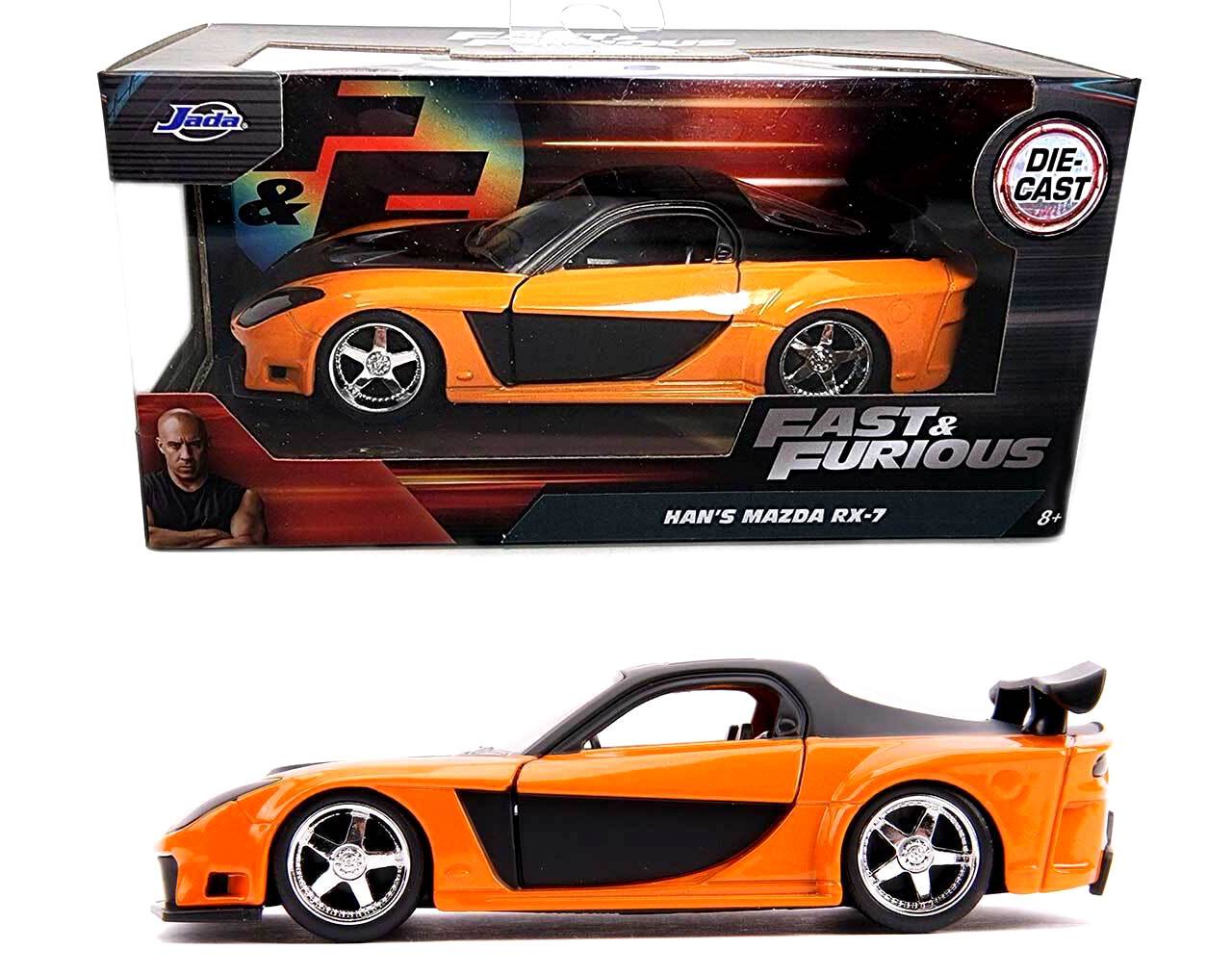 Han's Mazda RX-7 Escala 1:32 - Fast and Furious Tokyo Drift - Die-Cast Jada Toys