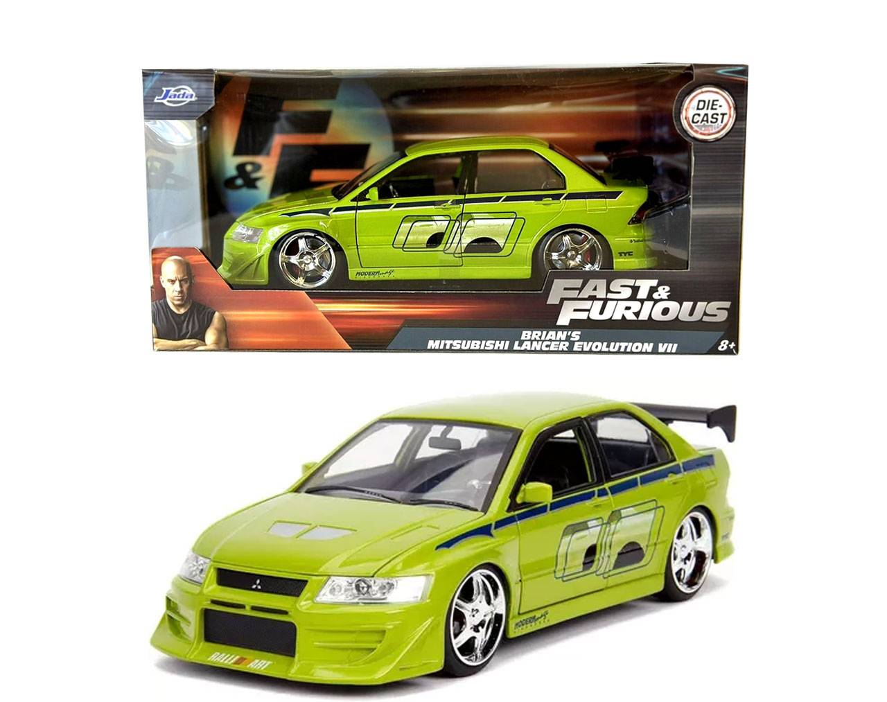 Brian's Mitsubishi Lancer Evolution VII 1:32 - Fast and Furious - Die-Cast Jada Toys