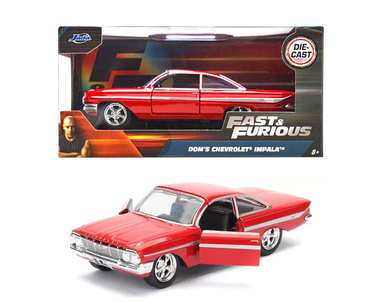 Dom's 1961 Chevrolet Impala 1:32 - Fast and Furious 8 - Die-Cast Jada Toys