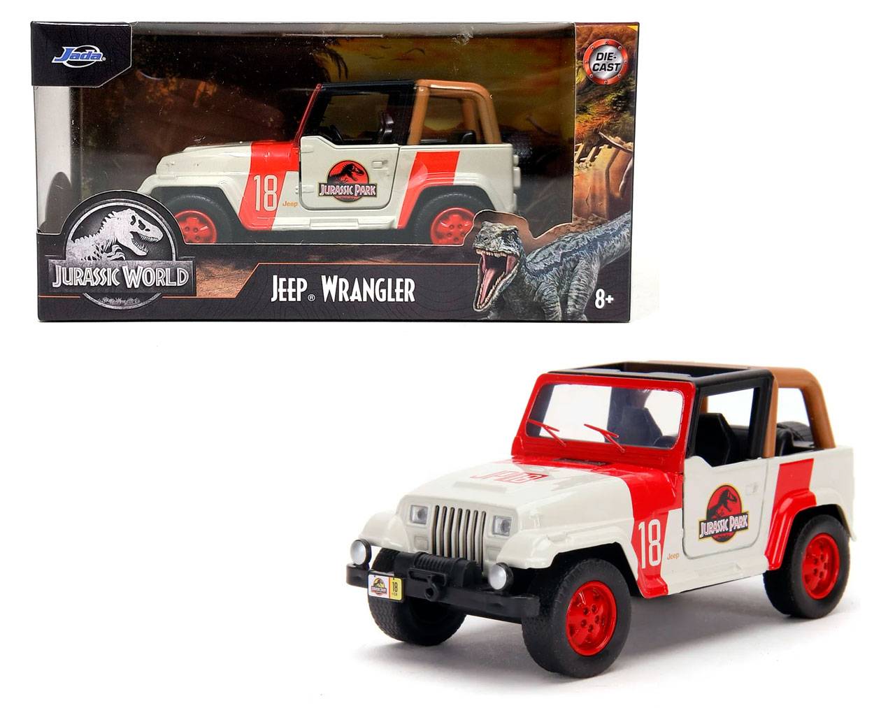Jeep Wrangler 1:32 - Jurassic World - Die Cast Jada Toys