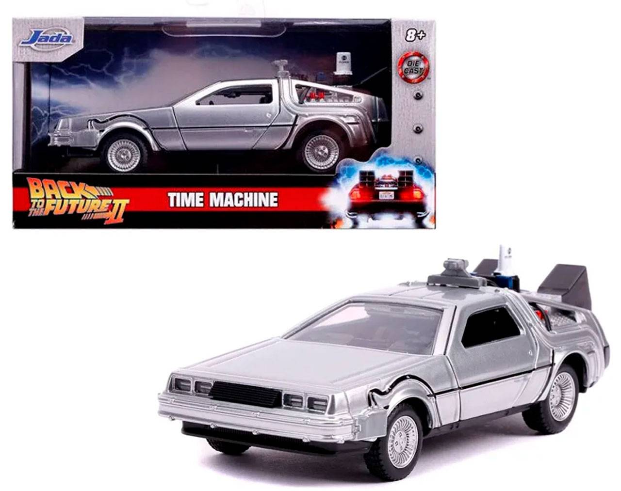 DeLorean Time Machine 1:32 - Back to the Future II - Die Cast Jada Toys