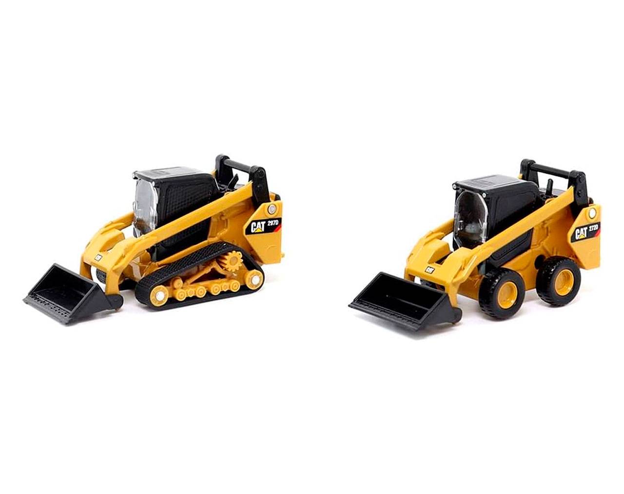Skid Steer Loader & Multi Terrain Loader Twin Pack 1:64 - Construction Metal - CAT Die Cast Masters