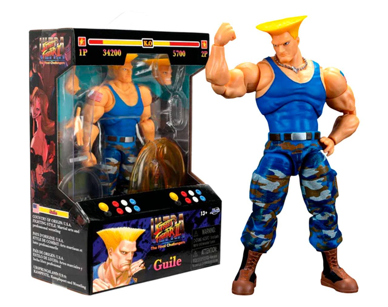 Guile (Alternative) Ultra Street Fighter II The Final Challengers - Action Figure Jada Toys