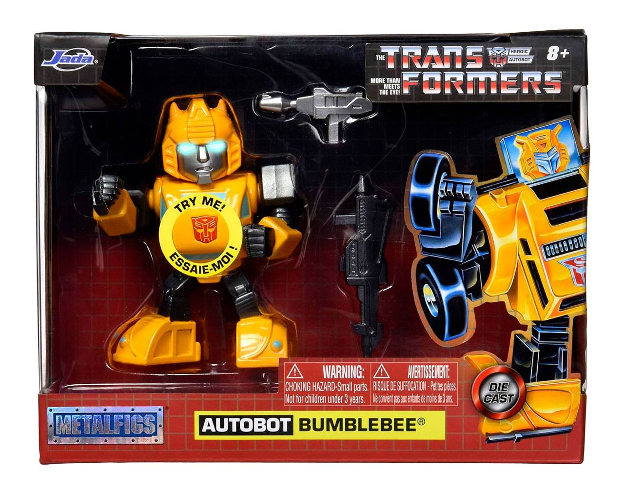 Autobot Bumblebee with Light - Transformers Megalfigs - Die Cast Jada Toys