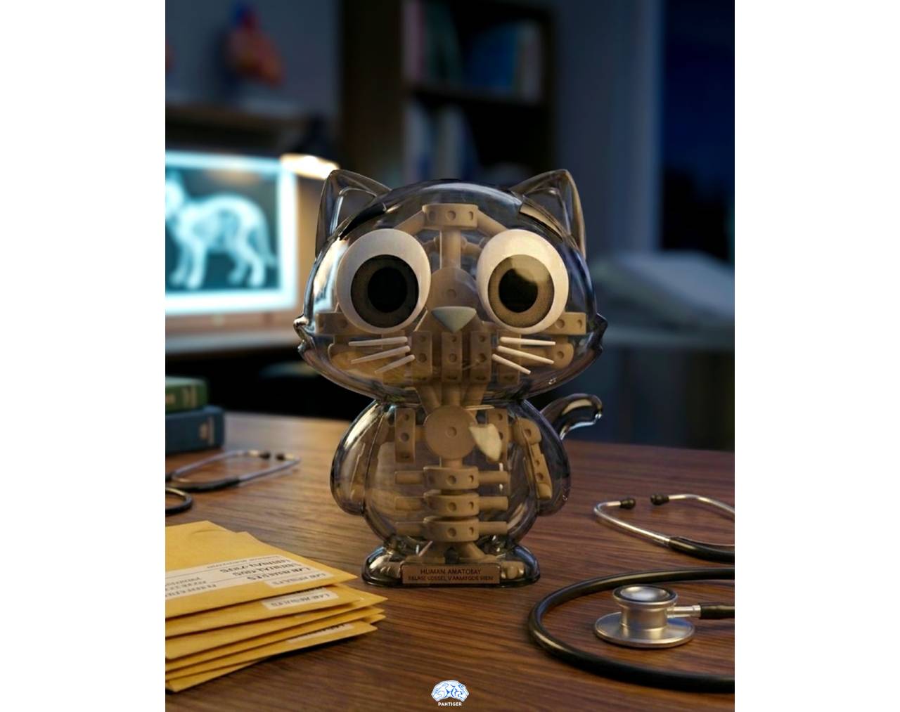 Catscan Bare Bones Glows in the Dark (Cajita sorpresa) - Kaleidos Creative Blind Box Collective Figure