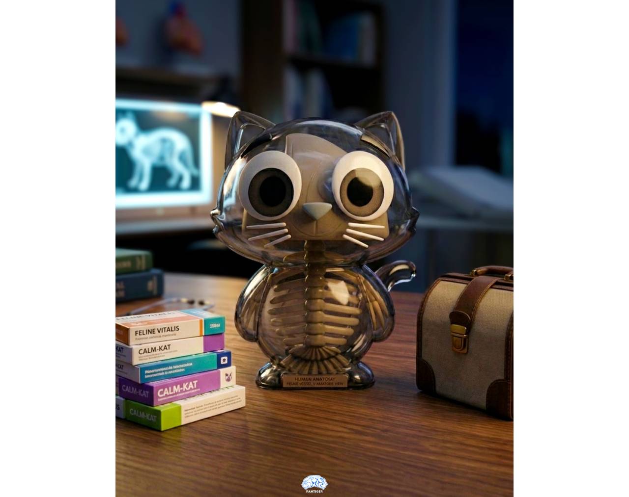 Catscan Bare Bones Glows in the Dark (Cajita sorpresa) - Kaleidos Creative Blind Box Collective Figure