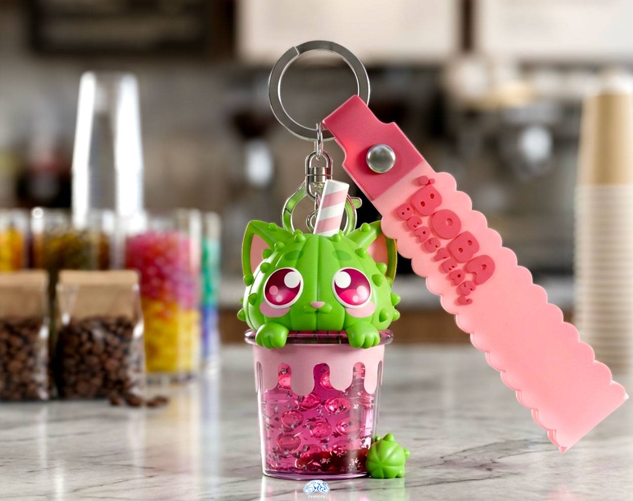 Boba Beasteas (Cajita sorpresa con llavero) - Kaleidos Creative Blind Box Collective Keychain