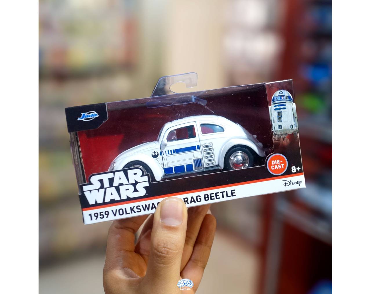 1959 Volkswagen Drag Beetle (vochito inspirado R2-D2) Escala 1:32 - Star Wars - Die-Cast Jada Toys