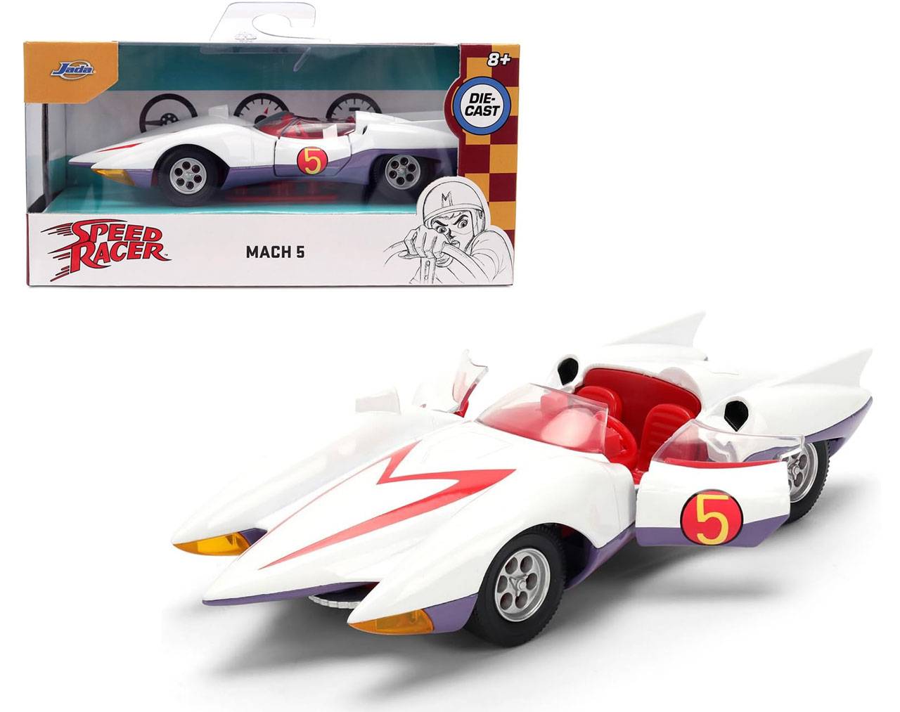 Mach 5 Escala 1:32 - Speed Racer - Die-Cast - Jada Toys