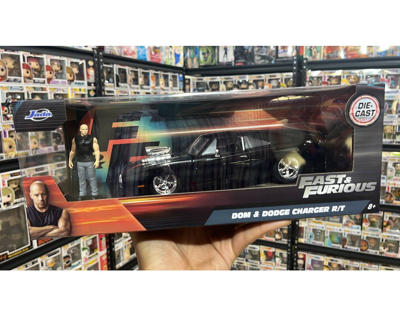 1970 Dodge Charger Escala 1:24 - Fast and Furious - Die-cast Jada Toys