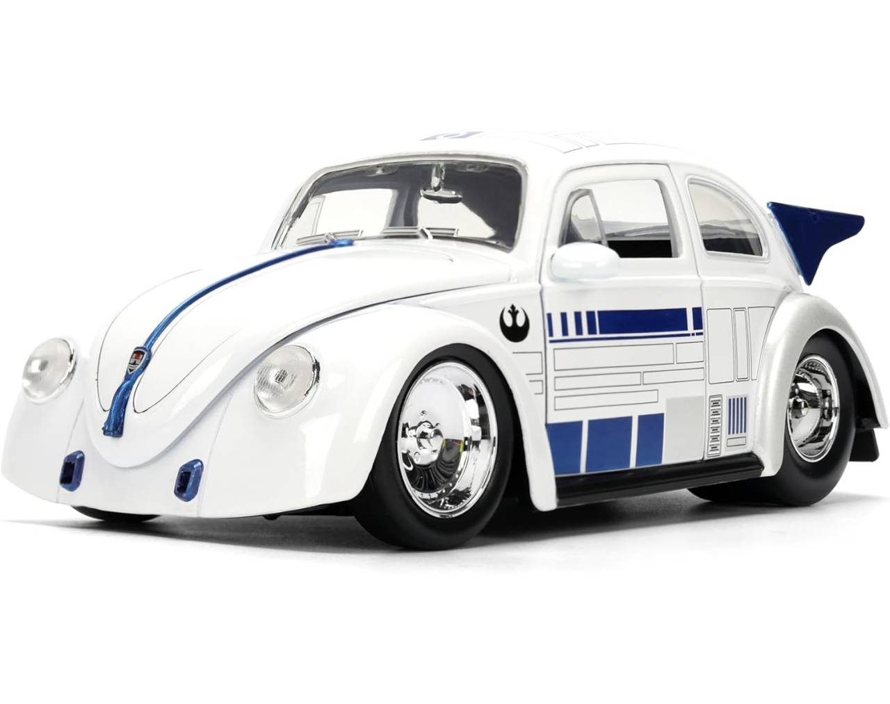 R2-D2 & 1959 Volkswagen Drag Beetle Escala 1:24 - Star Wars - Die-Cast Jada Toys