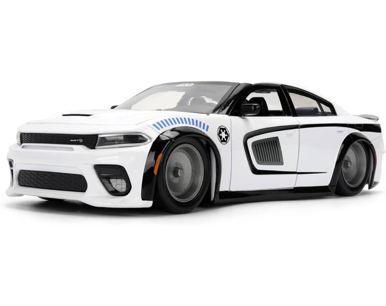 Stormtrooper & 2021 Dodge Charger SRT Hellcat Escala 1:24 - Star Wars - Die-Cast Jada Toys