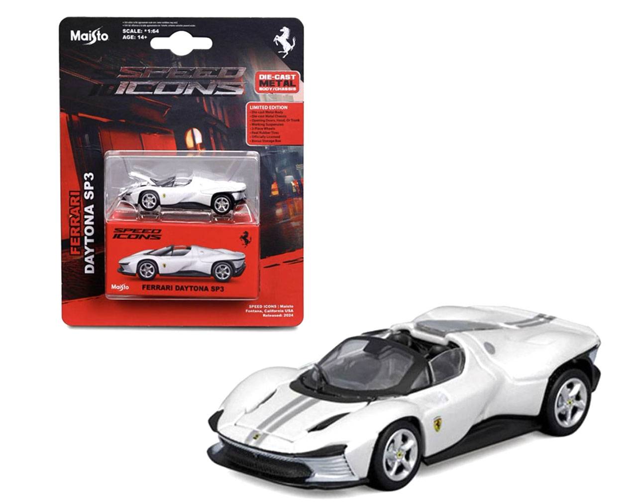 Ferrari Daytona SP3 Escala 1:64 - Speed Icons Limited Edition - Die-Cast Maisto