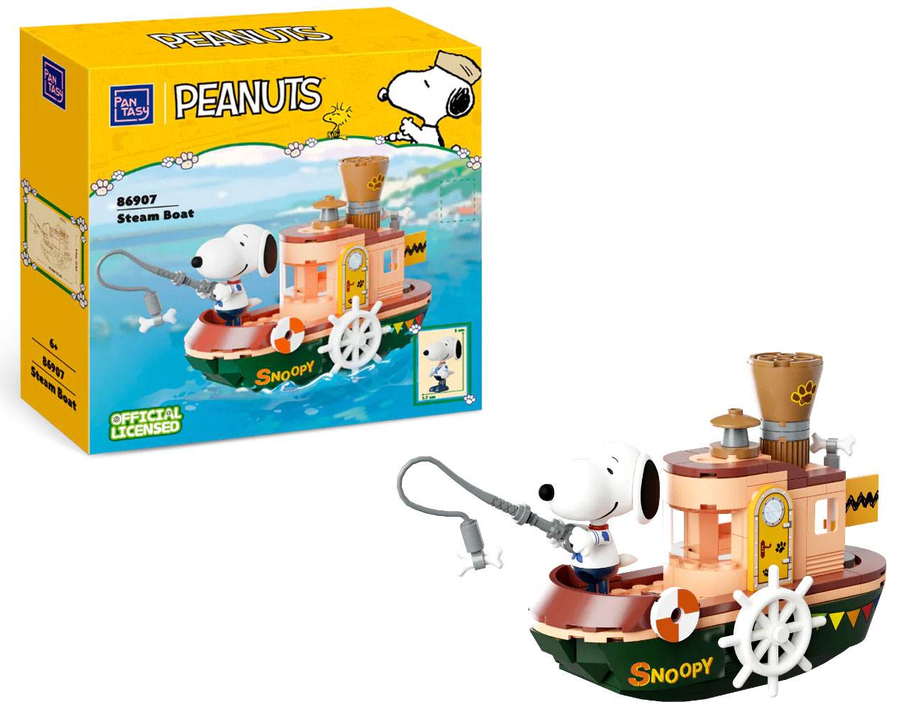 Snoopy Steam Boat (Set de Construcción 86907) - Pantasy Peanuts