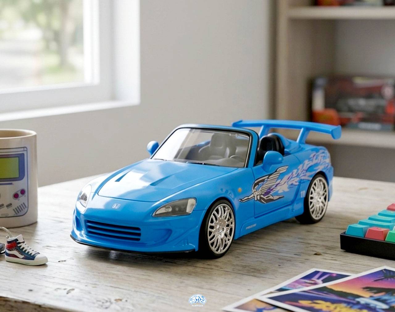 2001 Honda S2000 (Blue) - Escala 1:32 - Fast and Furious - Die-Cast Jada Toys