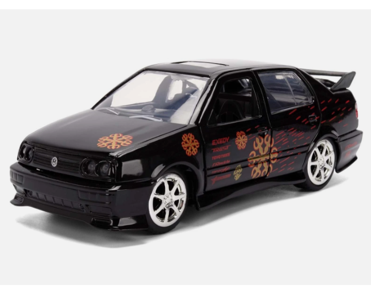 Volkswagen Jetta Black (Race Wars) - Escala 1:32 - Fast and Furious - Die-Cast Jada Toys