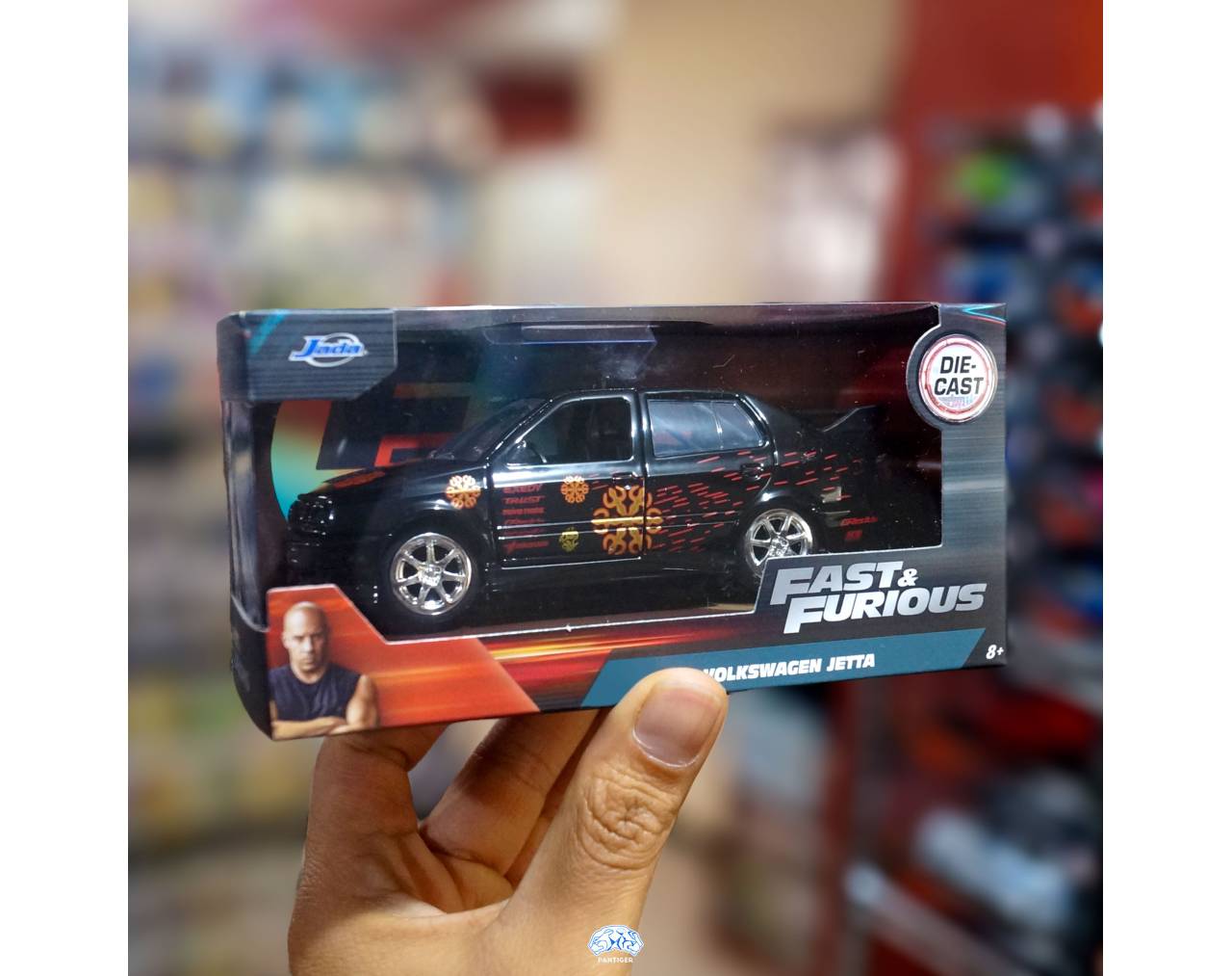 Volkswagen Jetta Black (Race Wars) - Escala 1:32 - Fast and Furious - Die-Cast Jada Toys