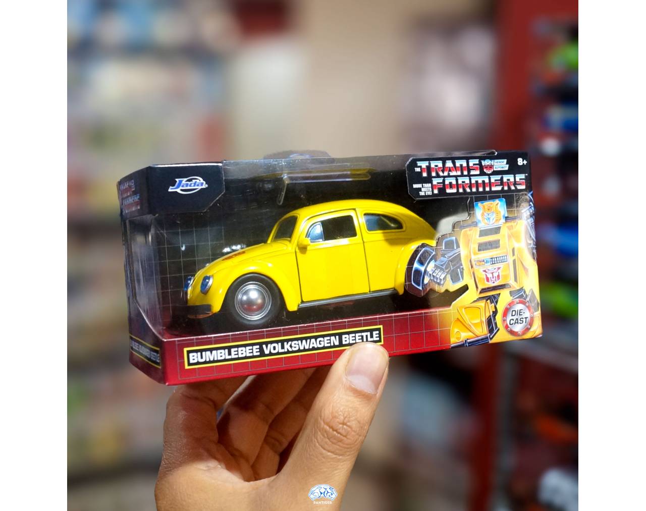 Bumblebee Volkswagen Beetle (amarillo) - Escala 1:32 - Transformers - Die-Cast Jada Toys