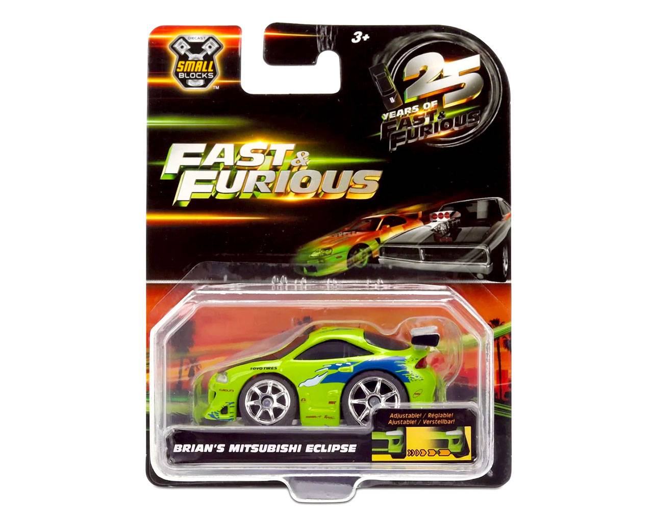 Brian's Mitsubishi Eclipse (Escala 1:43) - Fast & Furious - Small Blocks Jada Toys