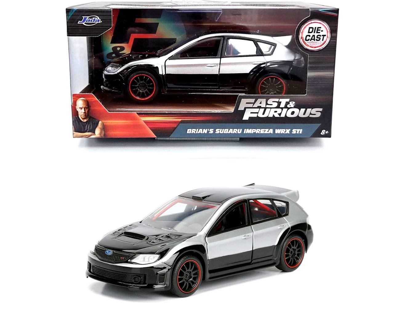 Brian's Subaru Impreza WRX STI Escala 1:32 - Fast and Furious 6 - Die-Cast Jada Toys
