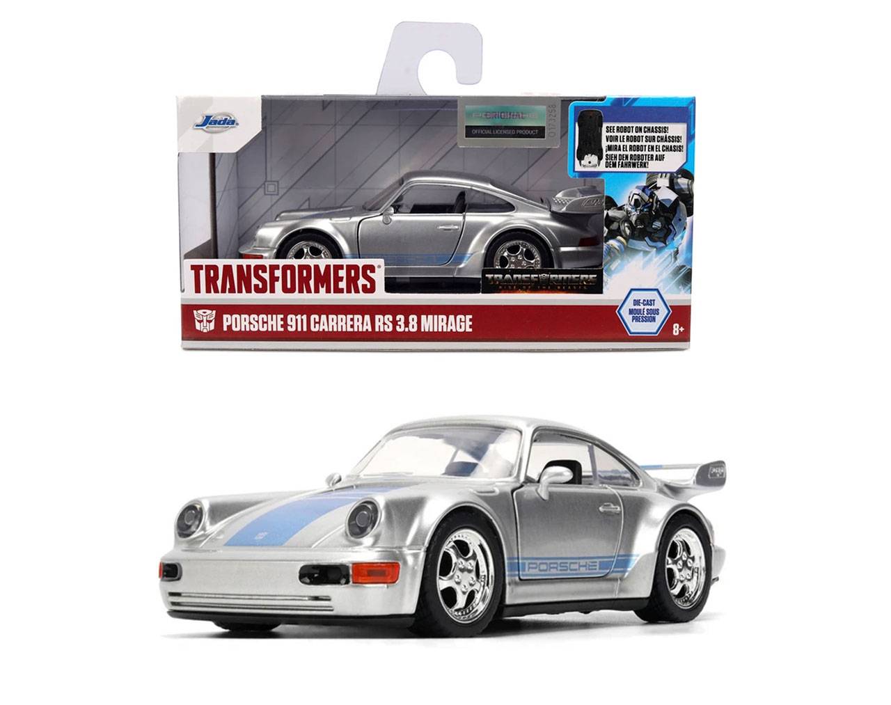 Porsche 911 Carrera RS 3.8 Mirage Escala 1:32 - Transformers Rise of the Beast - Die-Cast Jada Toys