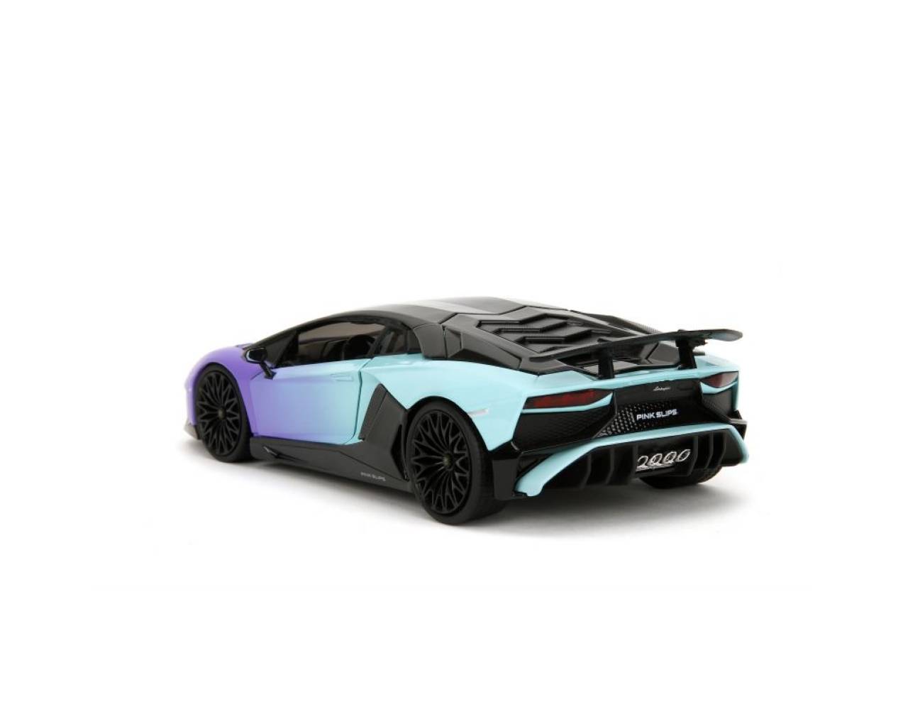 Lamborghini Aventador SV (Lilac Light Blue) Escala 1:24 - Pink Slips - Die-Cast Jada Toys