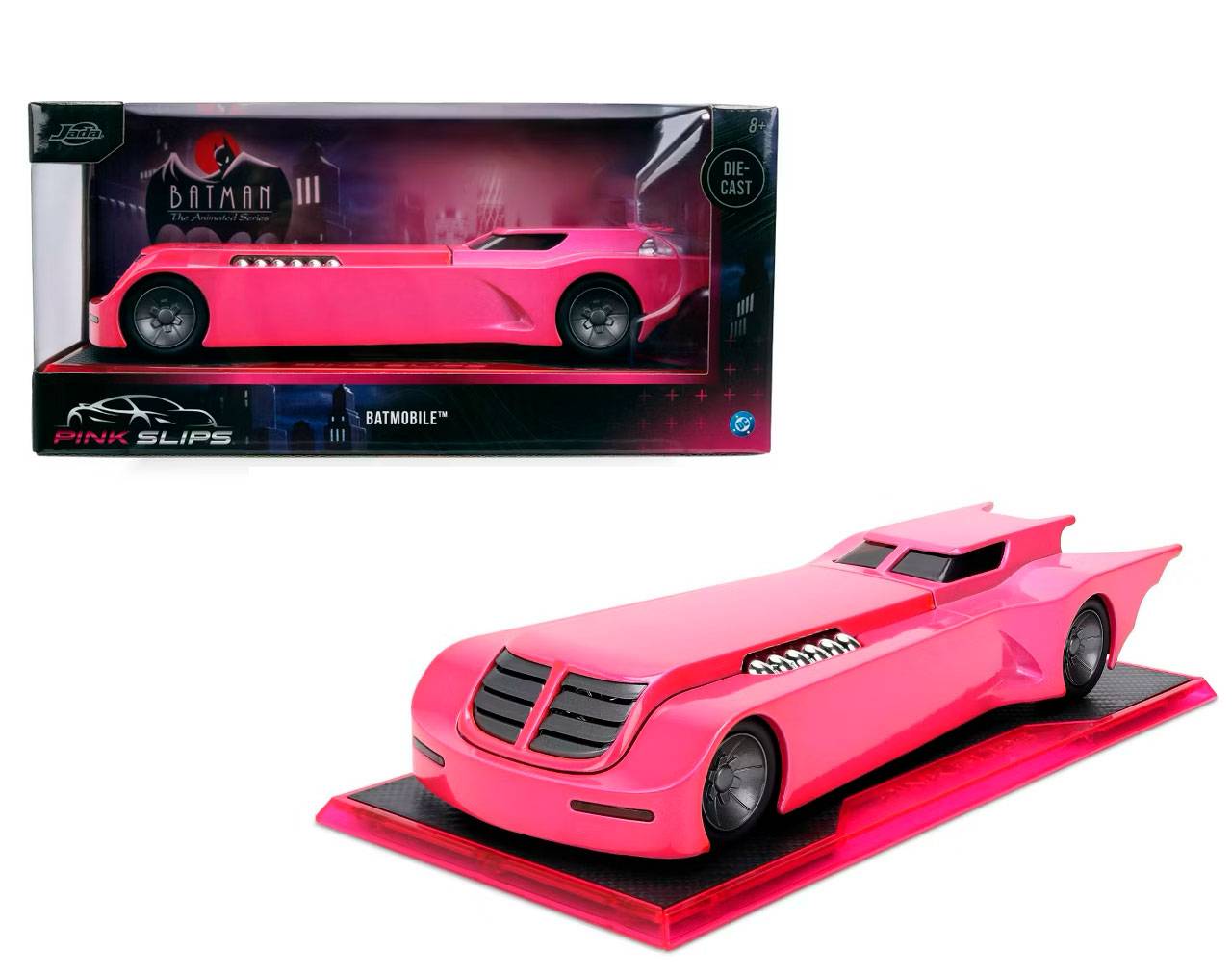 Batmobile (Pink) - Batman: The Animated Series Pink Slips - Die-Cast Jada Toys