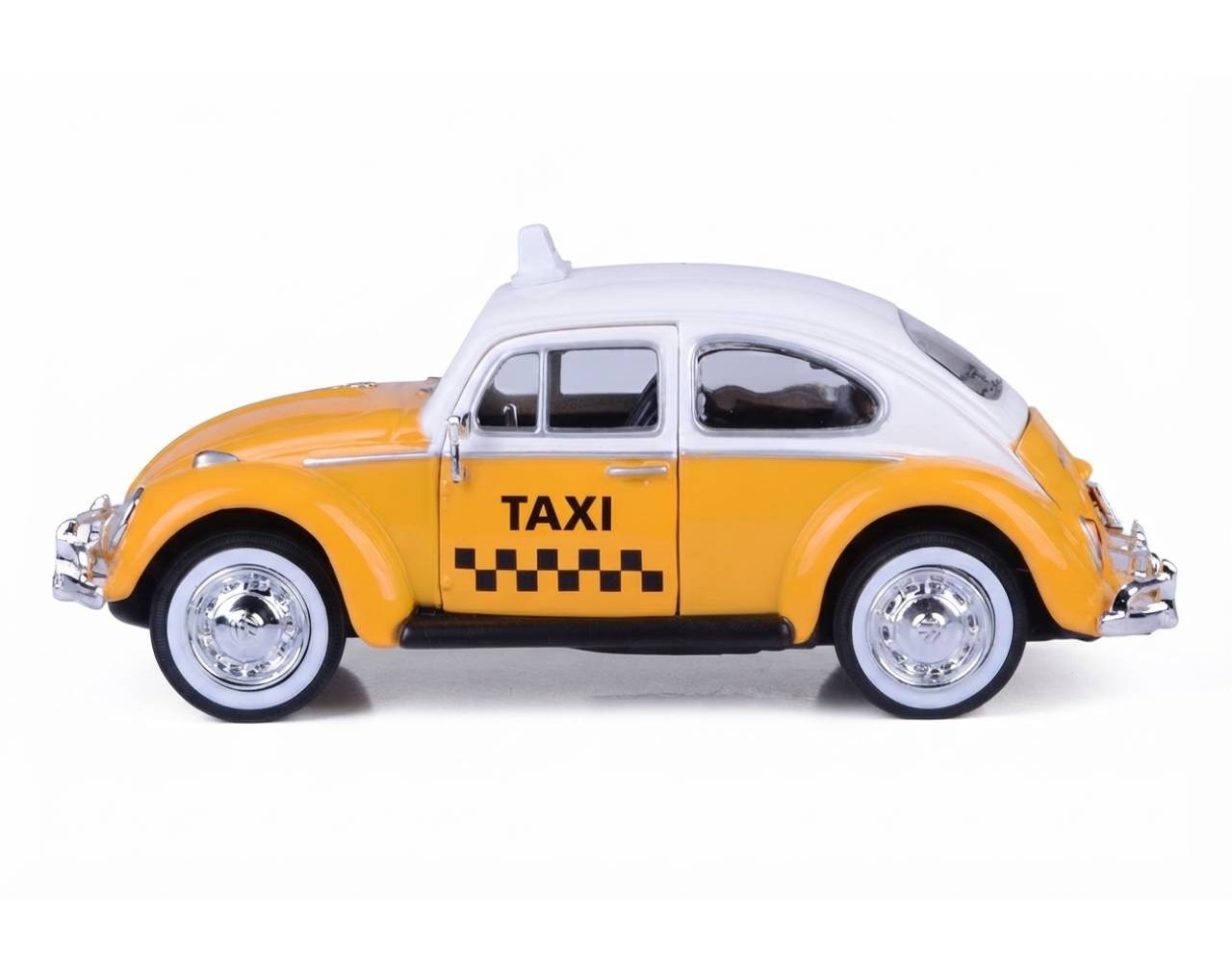 Volkswagen Beetle Taxi (1966) Escala 1:24 - Die-Cast MotorMax