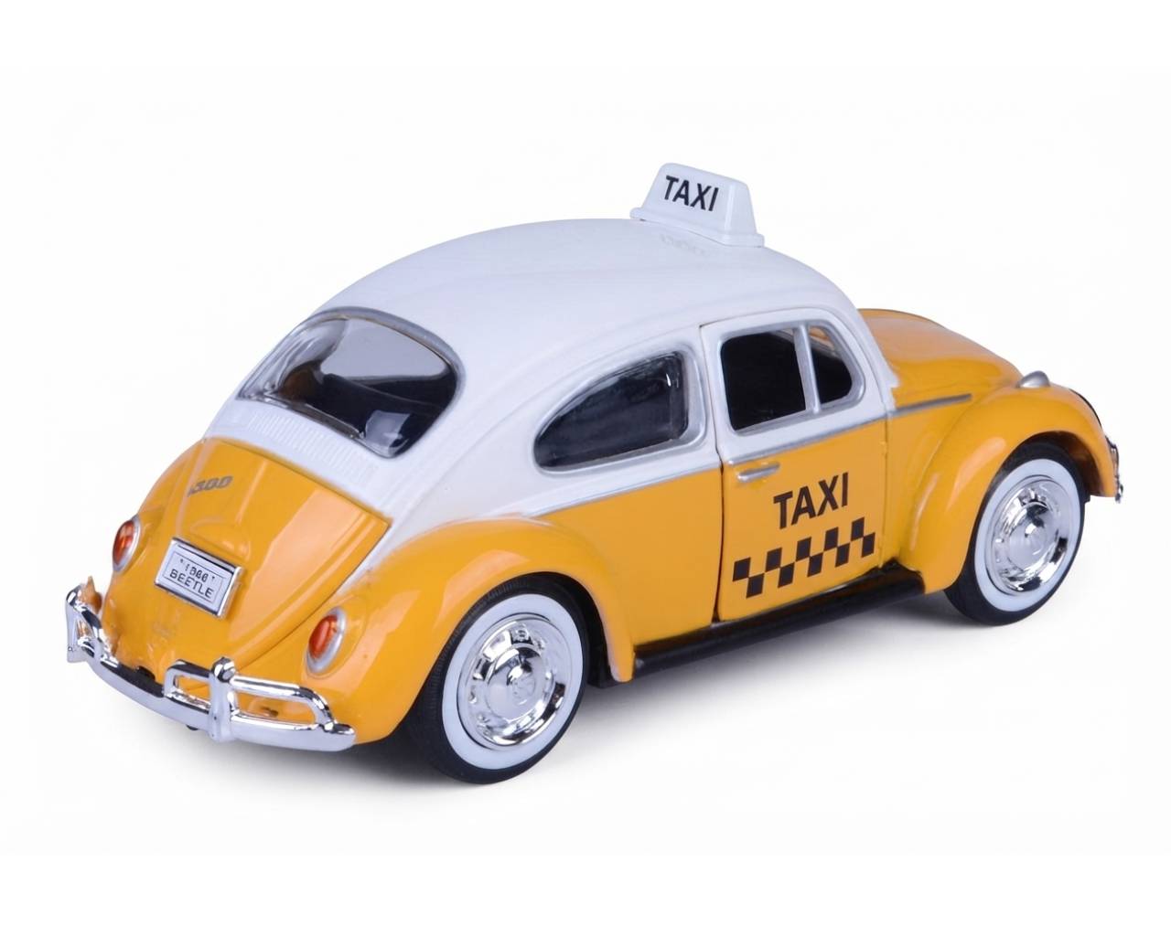 Volkswagen Beetle Taxi (1966) Escala 1:24 - Die-Cast MotorMax