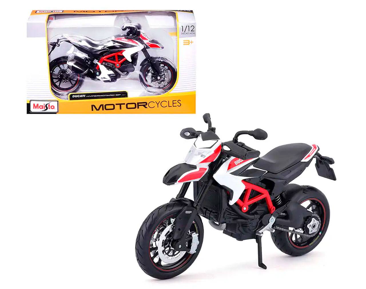 Ducati Hypermotaro SP 2013 Escala 1:12 - Die-Cast Maisto