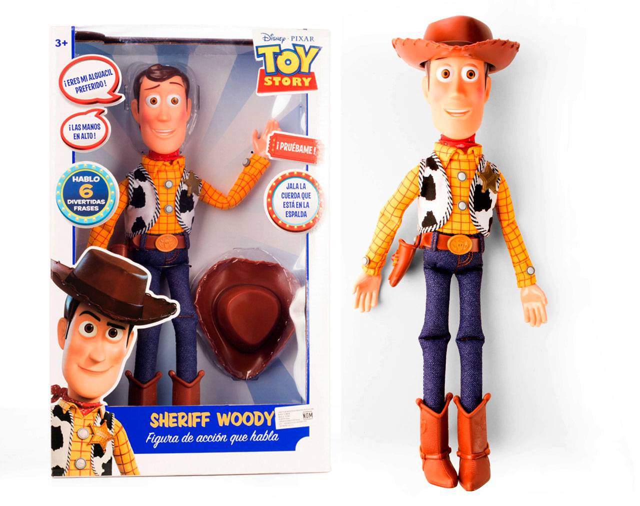 Sheriff Woody (Figura de acción con sonido) - Disney Pixar Toy Story - Toy Mark