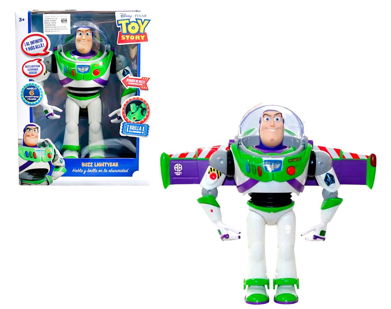 Buzz Lightyear con Alas (Figura con sonido) - Disney Pixar Toy Story - Toy Mark