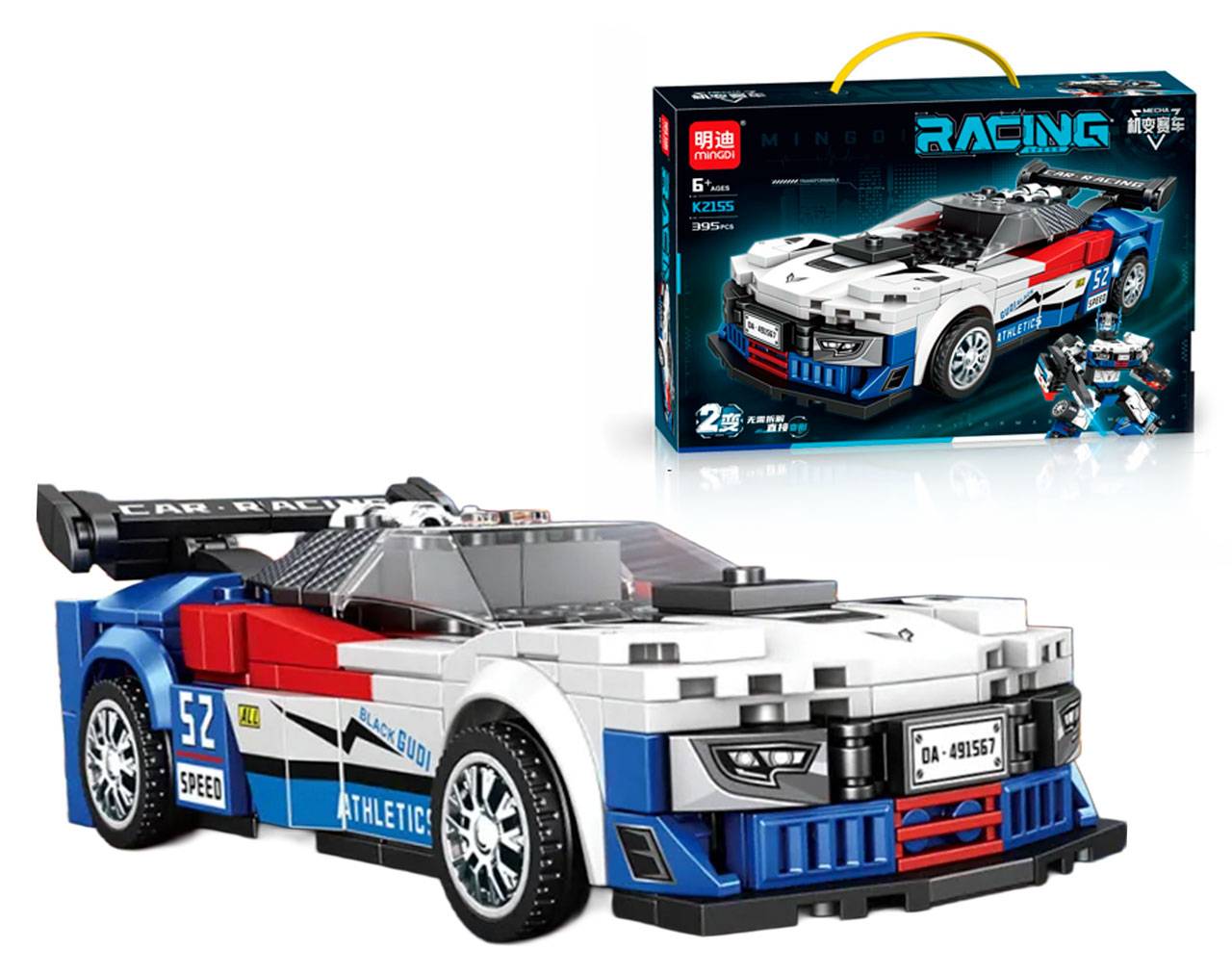 Speed Racing (Auto transformable) K2155 -Mecha Racing Car - Model Kit MiNGDi