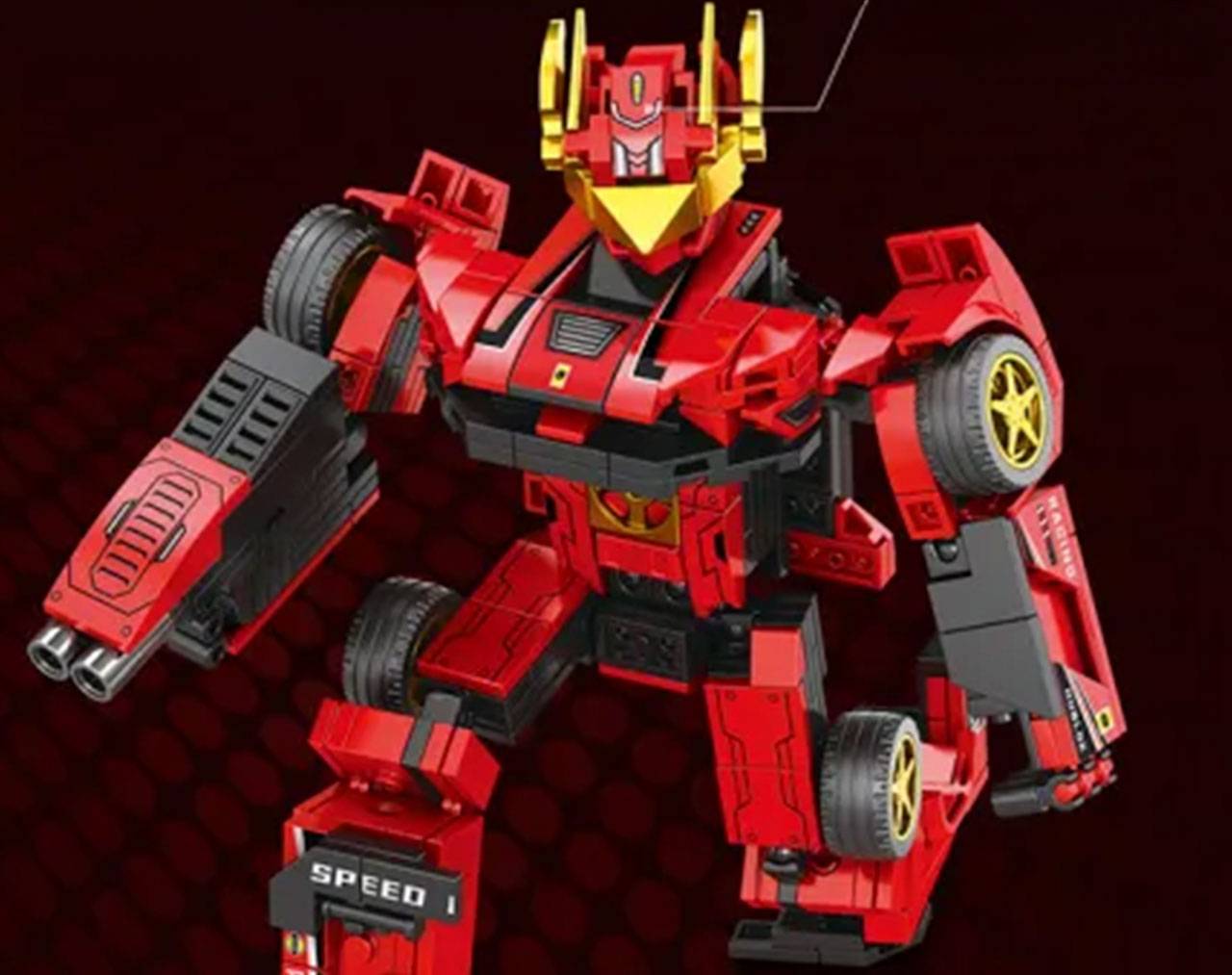 Speed Racing (Auto transformable) K2153 -Mecha Racing Car - Model Kit MiNGDi