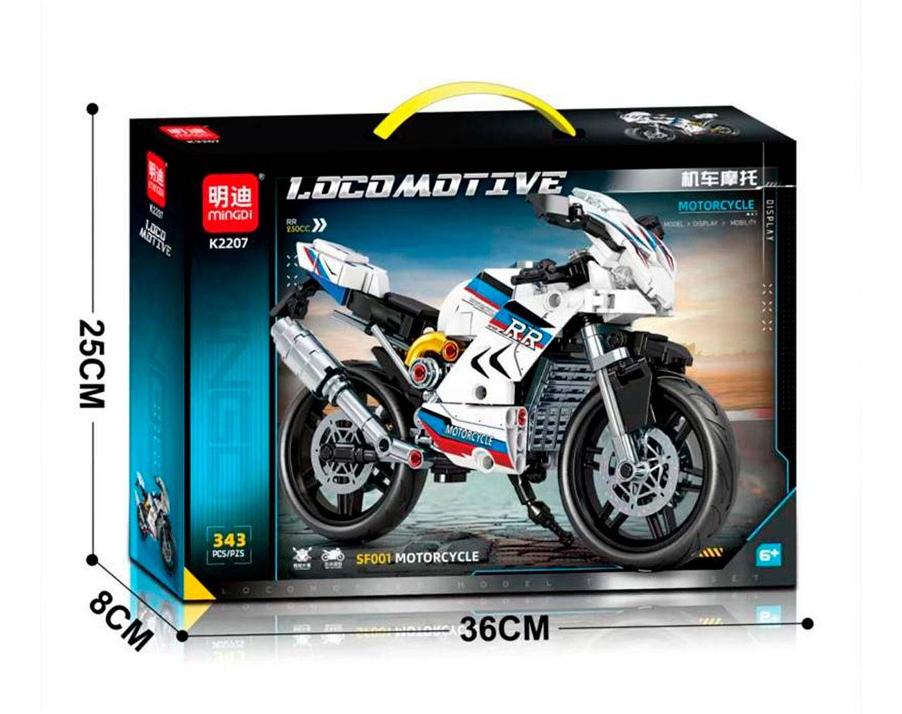 Motorcycle SF001 K2153 - Locomotive Car - Model Kit MiNGDi