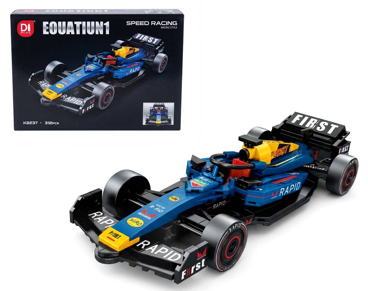 Speed Racing Car K2237 - Eouation1  - Model Kit MiNGDi