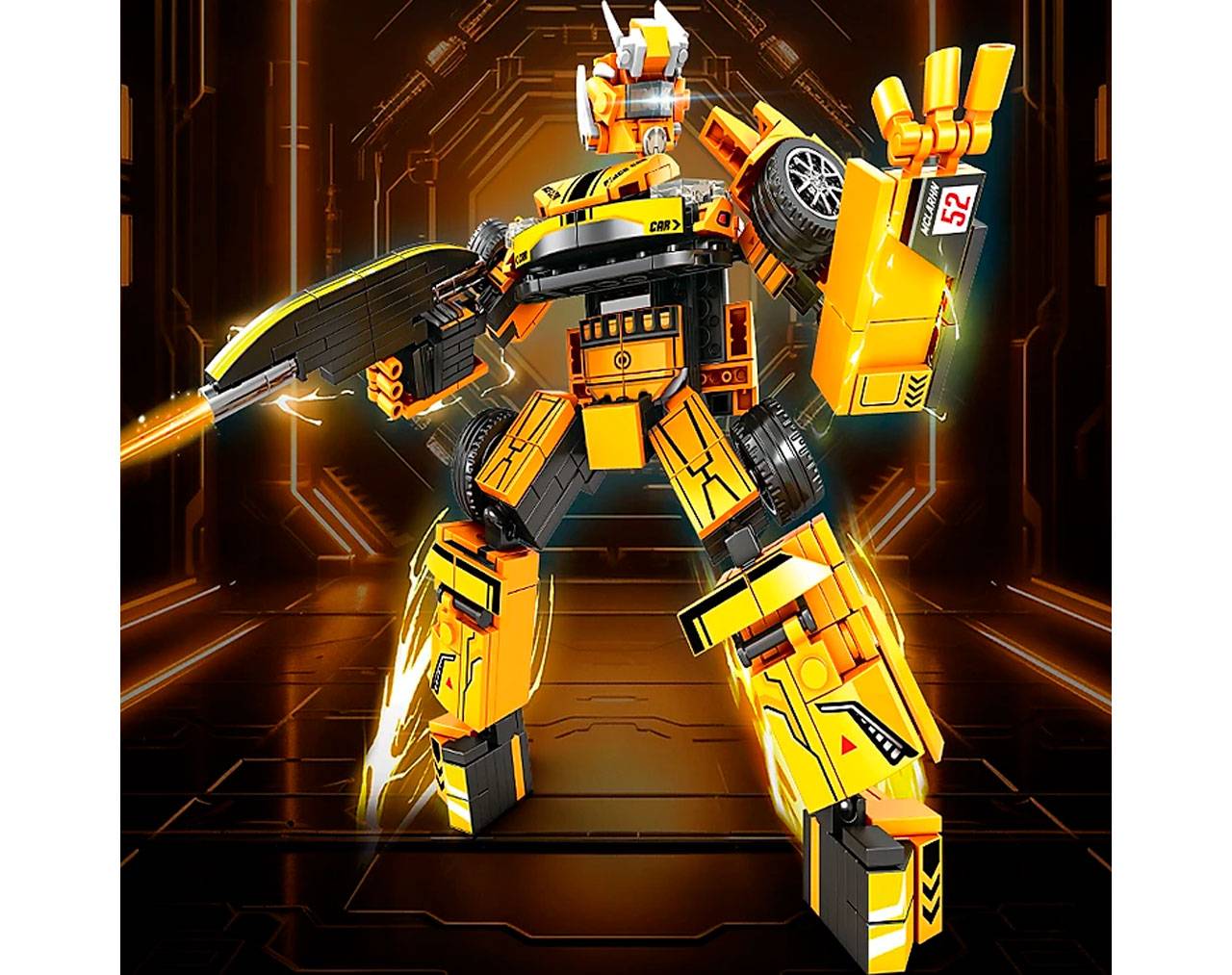 Speed Racing (Auto transformable) K2156 -Mecha Racing Car - Model Kit MiNGDi