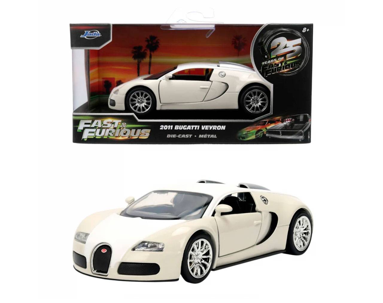 2011 Bugatti Veyron (Escala 1:32) - Fast and Furious - Die-Cast Jada Toys