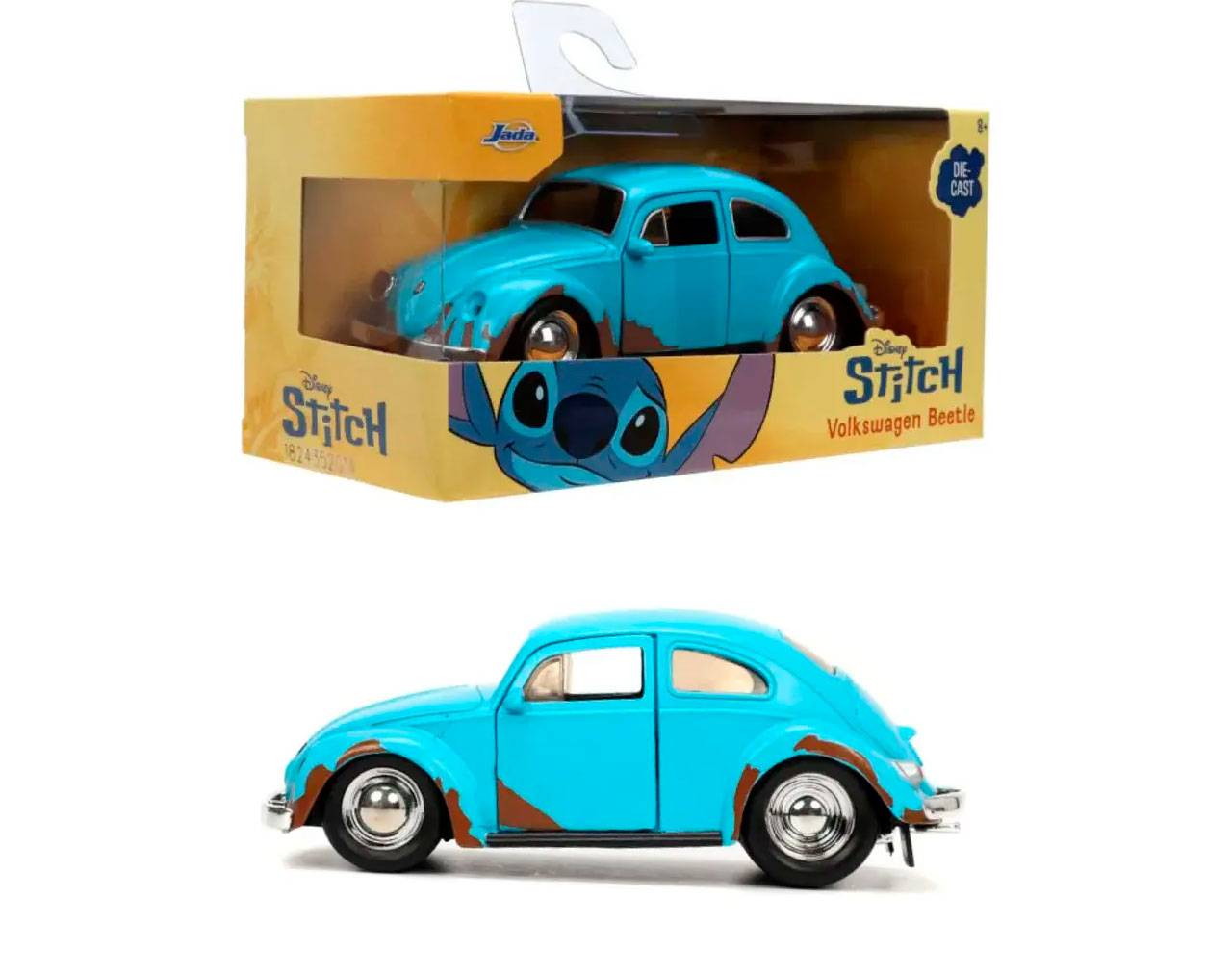 Volkswagen Beetle (Escala 1:32) - Disney Lilo & Stitch - Die-Cast Jada Toys