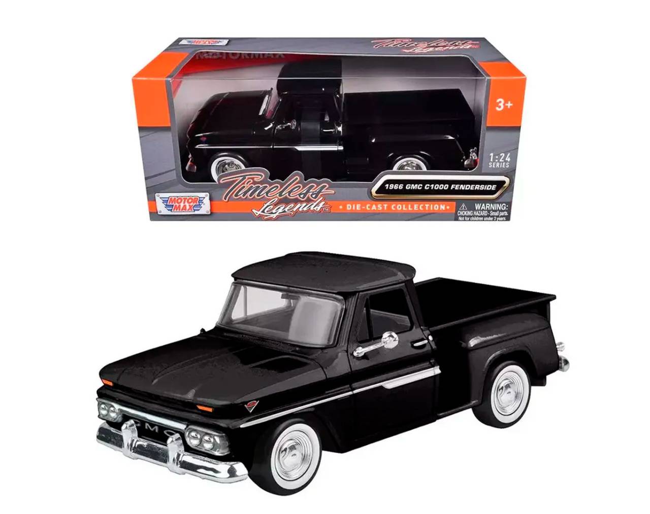 1966 GMC C1000 Fenderside (Escala 1:24) - Timeless Legends - Die-Cast Motor Max
